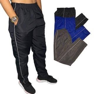 Kit 3 Calças Tactel Masculina Todas com 03 Bolsos Fundos e Costura Reforçada