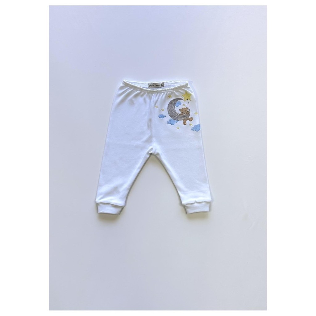 Calça Urso Lua infantil algodão Via Enfance