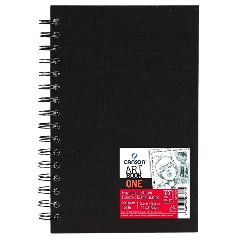 SketchBook A5 Simply Daler Rowney Espiral 100g Canson Com 54 Folhas