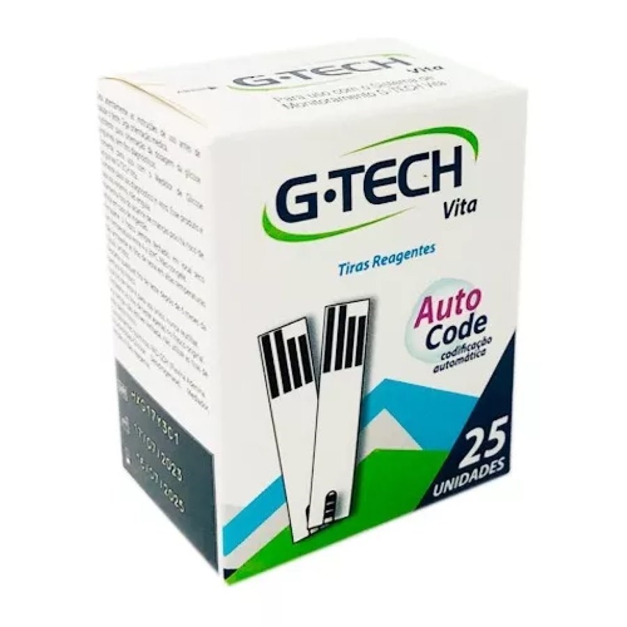 Tiras Reagentes G-TECH Vita c/ 50 Unidades - Uso exclusivo para aparelho Vita