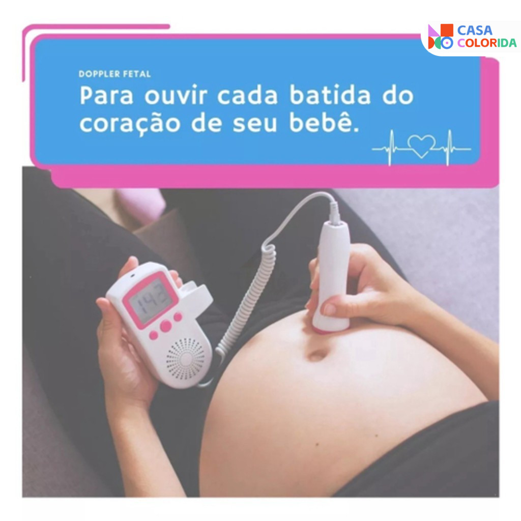 doppler De monitor Fetal ultrasound Para Ouvir A Batimento Cardíaco Do Bebê