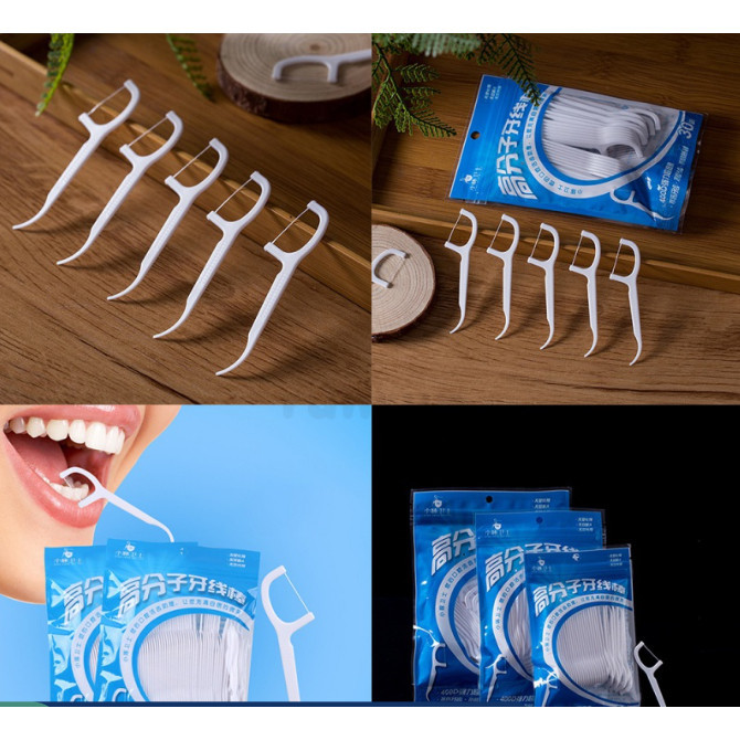 50/100/150/200 Unidades de Fio Dental Infantil em Formato de Arco Ultra Fino para uma Limpeza Eficaz