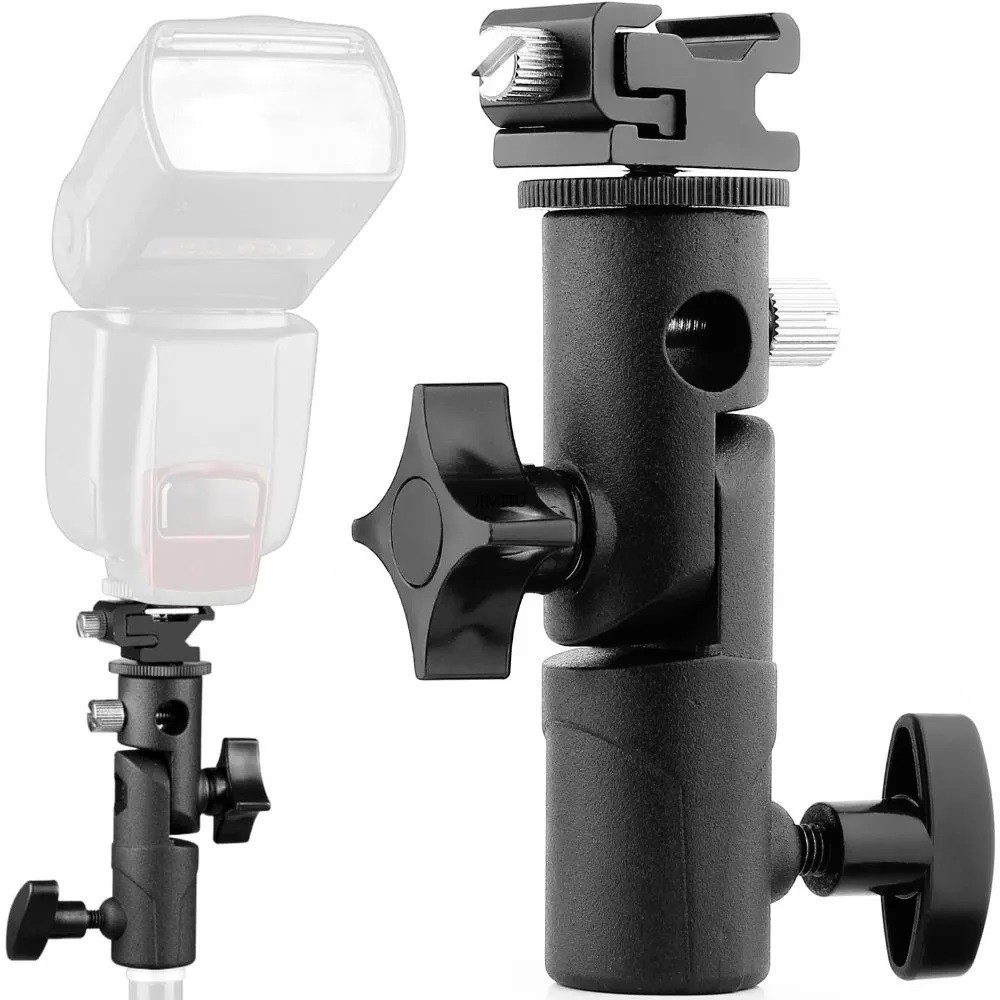 Suporte para flash Articulado com encaixe para sombrinha e tripé