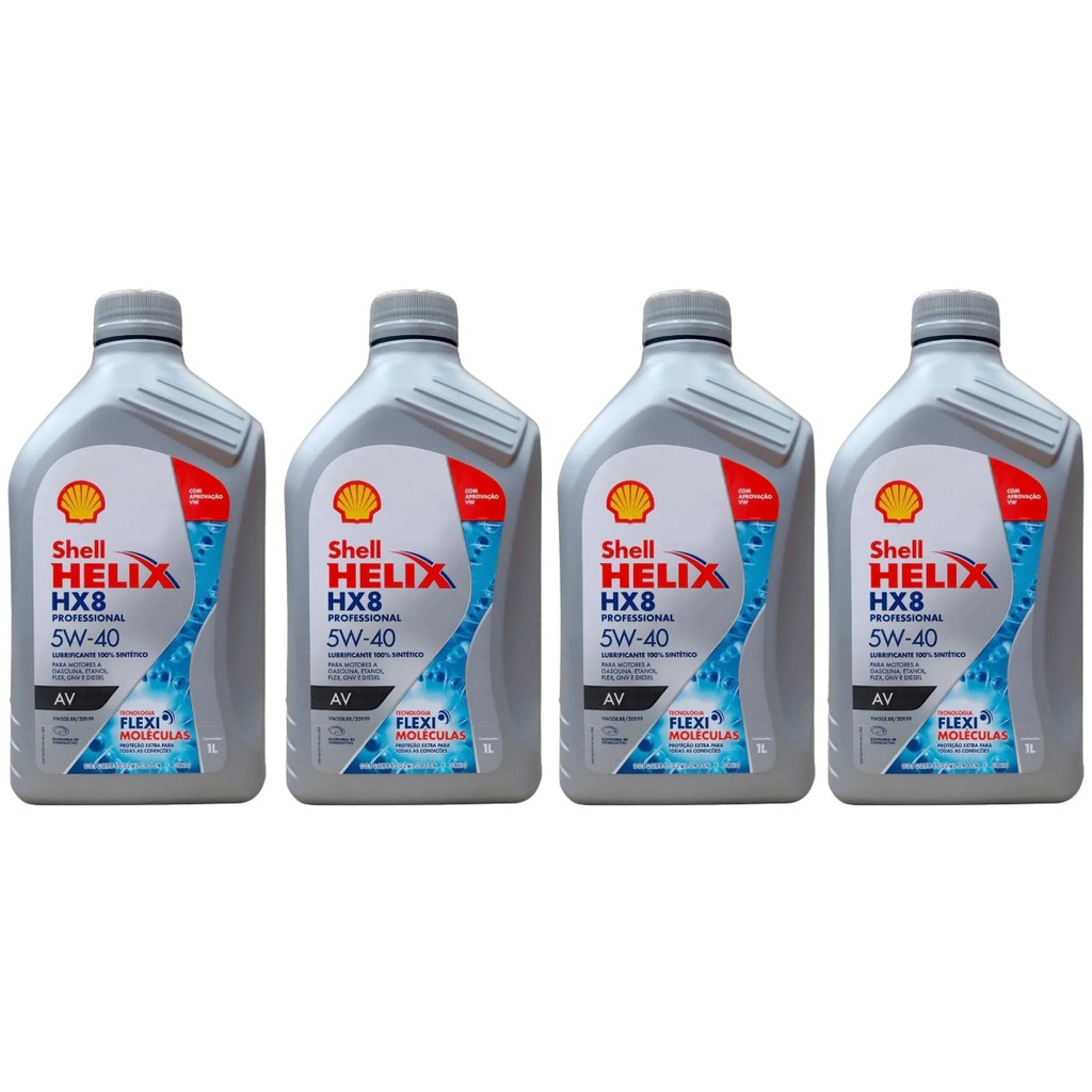4L Óleo de Motor Shell Helix HX8 PRO 5W40 Sintético AV