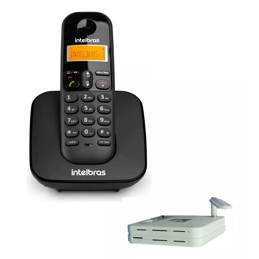 Telefone Sem Fio Intelbras Usar C/ Chip 3g Claro Vivo Oi Tim TS3110