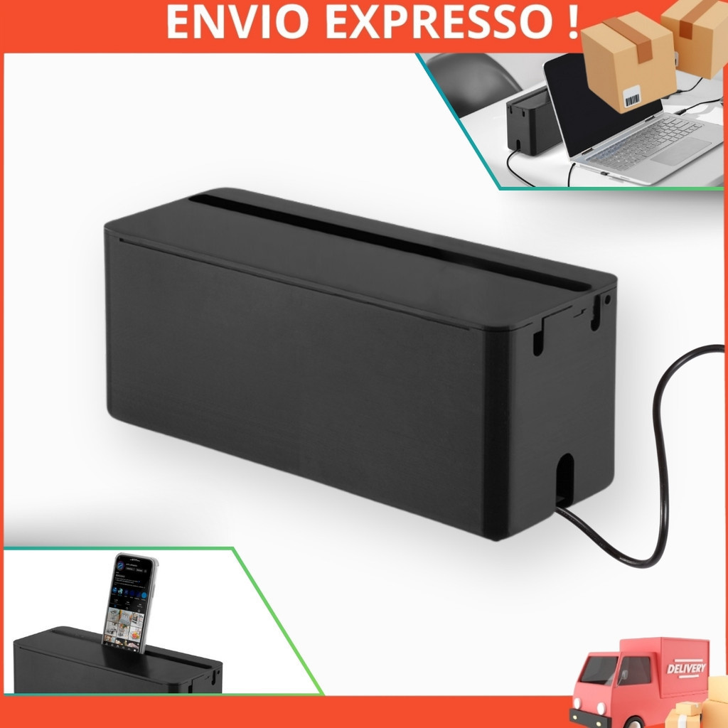 Caixa Para Proteger E Organizar Tomadas Fios Cabos Fontes 30cm