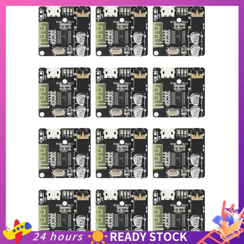12pçs Placa Receptora De Áudio Bluetooth VHM-314 V . 20 5.0 MP3 Decodificadora Sem Perdas Com Carregamento De Bateria De