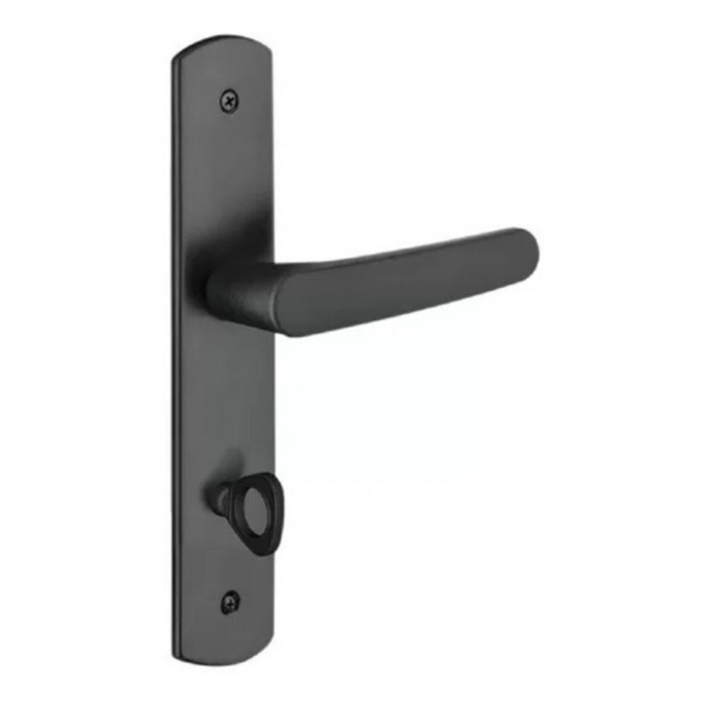 Fechadura Para Banheiro Soprano Acabamento Preto Fosco Anti Ferrugem