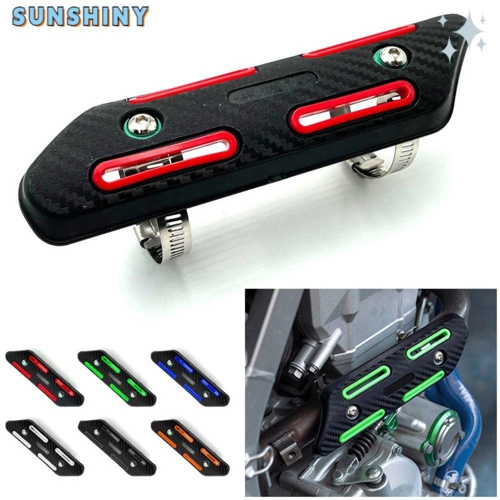 SUNSHINY Capa Protetora , Escudo Térmico Do Tubo De Escape Da Isolação Térmica ABS , Motorcross Motocicleta Para Benda 3