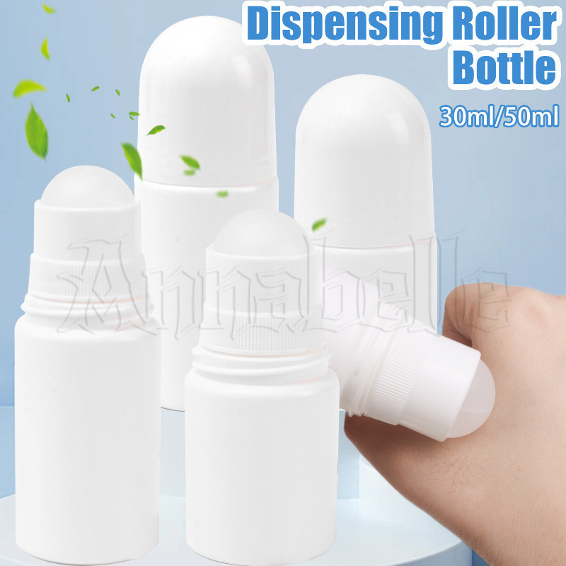 Frasco De Rolo PE Branco De 1-5 Unidades 30/50ml-Acessórios De Desodorante DIY-Frascos De Bola De Perfume Recarregáveis-