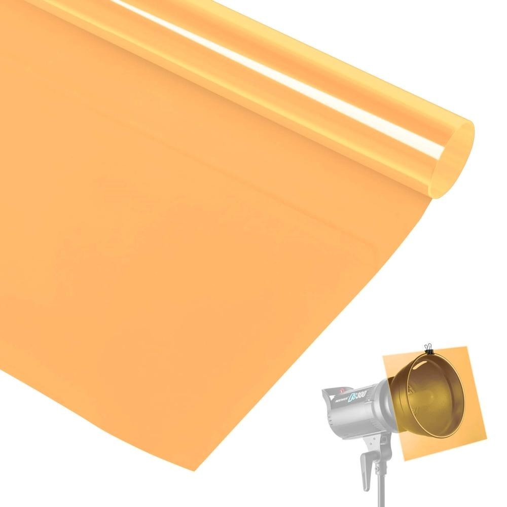 Filtro Gelatina para Iluminação e Estúdio - Laranja Claro #85B (100cm)