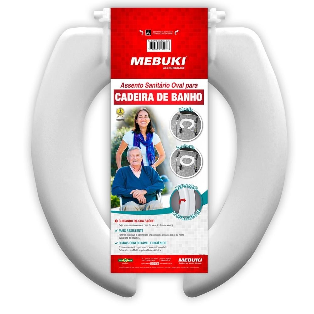 Assento Sanitário Para Cadeira De Banho Aberto