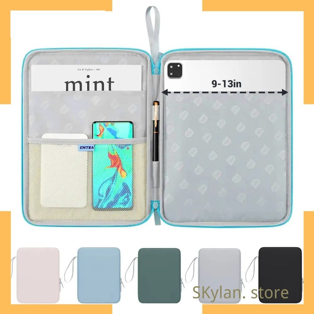 Capa Case Bolsa Pasta Para Tablet Galaxy S6lite/S7/S8Xiaomi 6PRO /Redmi pad SE/ Pro 12.1 iPad 7-10 à Pro 13” Polegadas