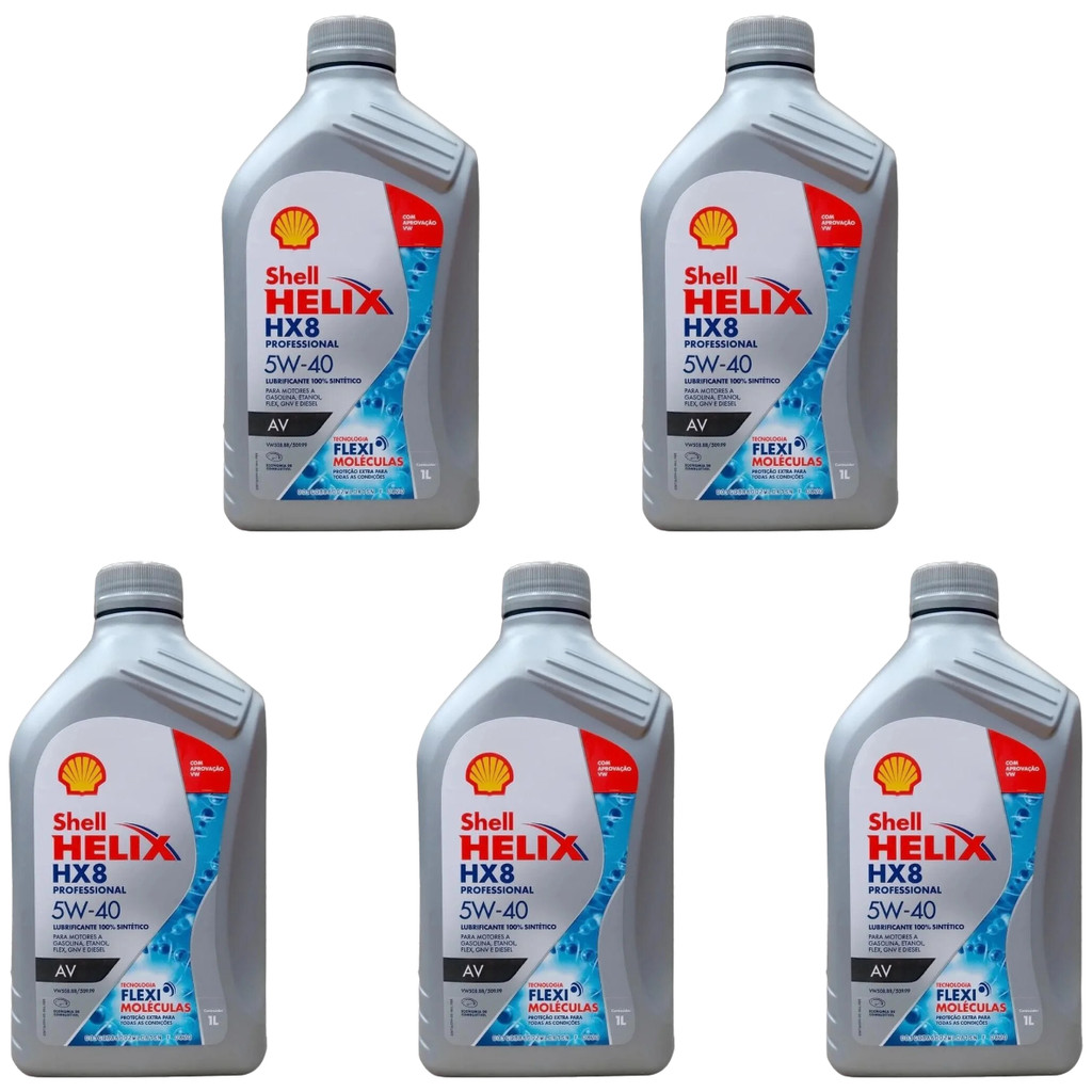 5L Óleo de Motor Shell Helix HX8 PRO 5W40 Sintético AV