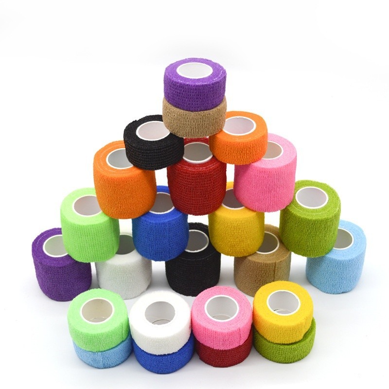 12pcs Bandagem elástica Fixação Auto-aderente Esportes Bandagem Protegida Esportes HW3U