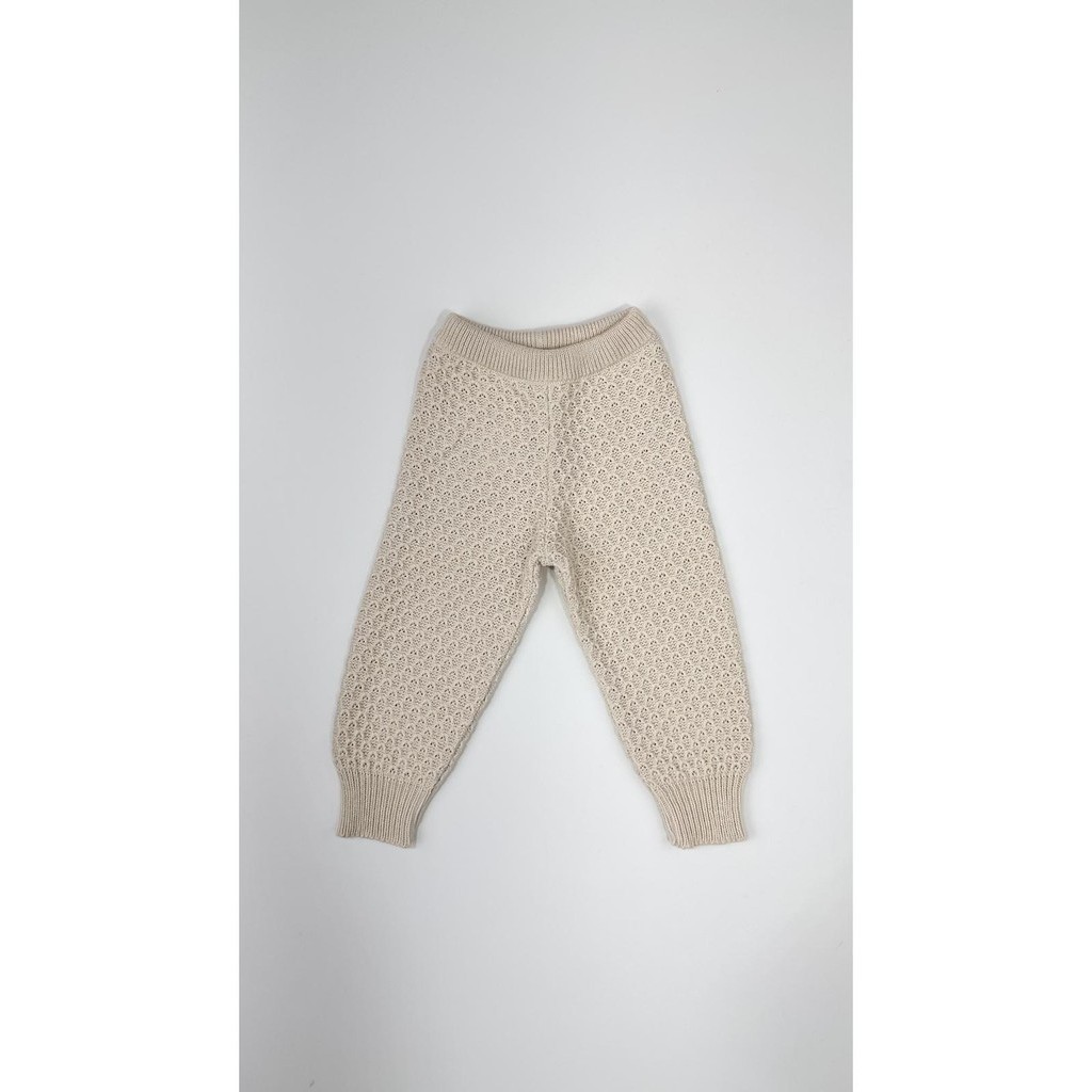 Calça Favo Infantil de Tricô Antialérgico Via Enfance