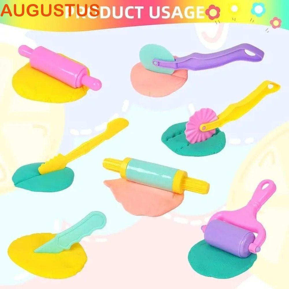 Molde De Plasticina 3D Criativo AUGUSTUS , Mini Acessórios De Argila De Modelagem DIY , Kit De Ferramentas De Massa De P