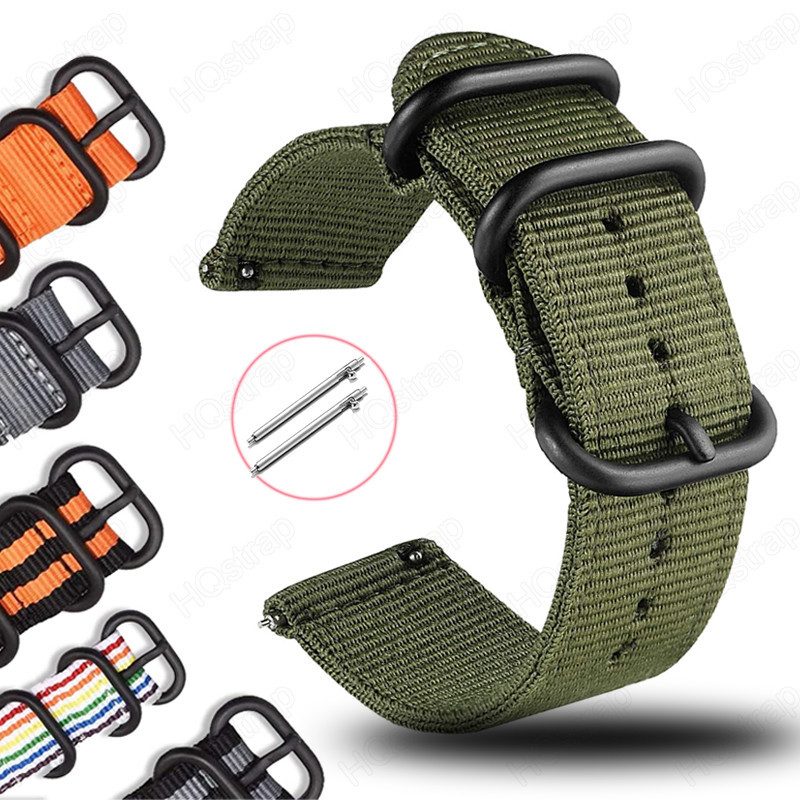 Bracelete De Nylon Esportivo 22mm 20mm 18mm Universal Band De Liberação Rápida Para Relógio Samsung 6 5 4 Huawei Watch