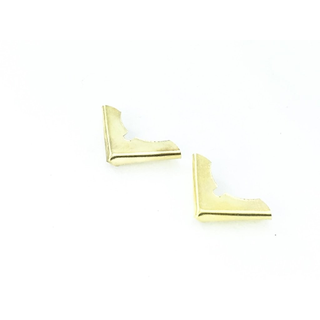 Cantoneira 1,6 cm Dourado Detalhada  P/ agendas, cadernos, bolsas, bíblia  - 25 Unidades