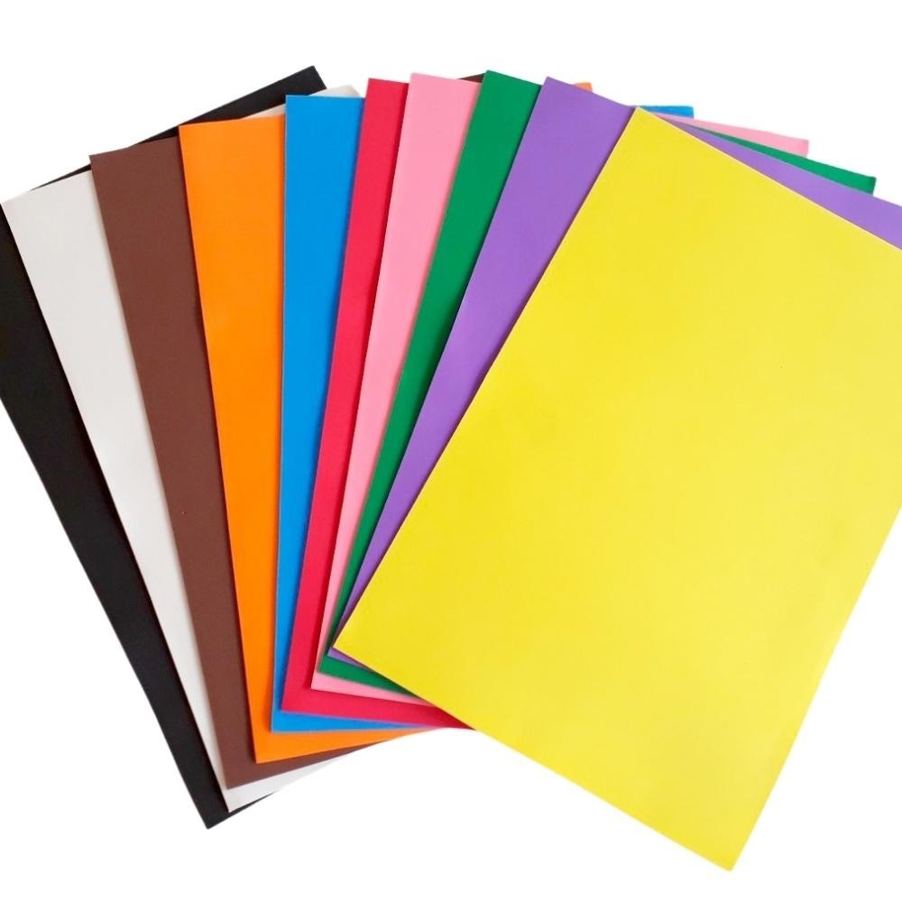 Placas De EVA 40x60 - Kit com 10 folhas - Escolha UMA cor