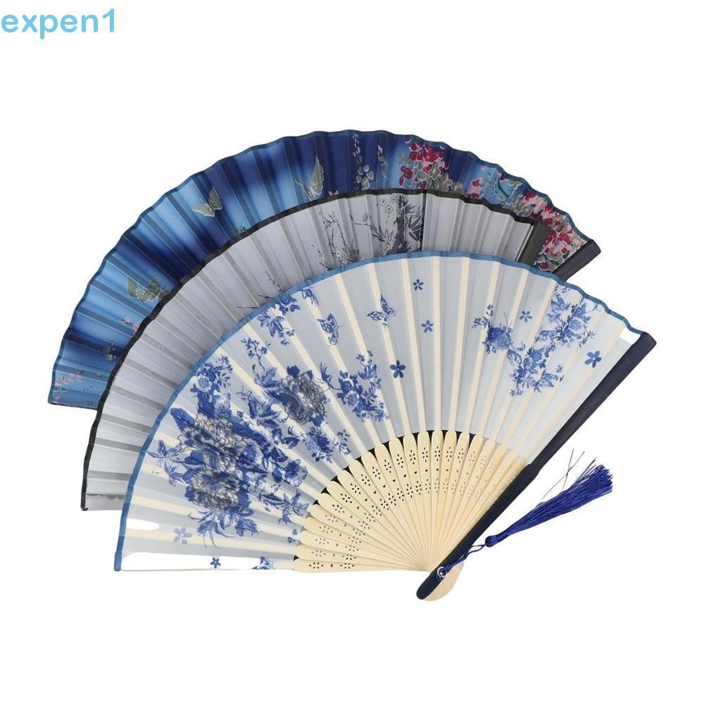 Expensão Decoração De Casa Multi-Padrão Elegante Bambu De Verão Feito À Mão Ventilador De Dança Colorida