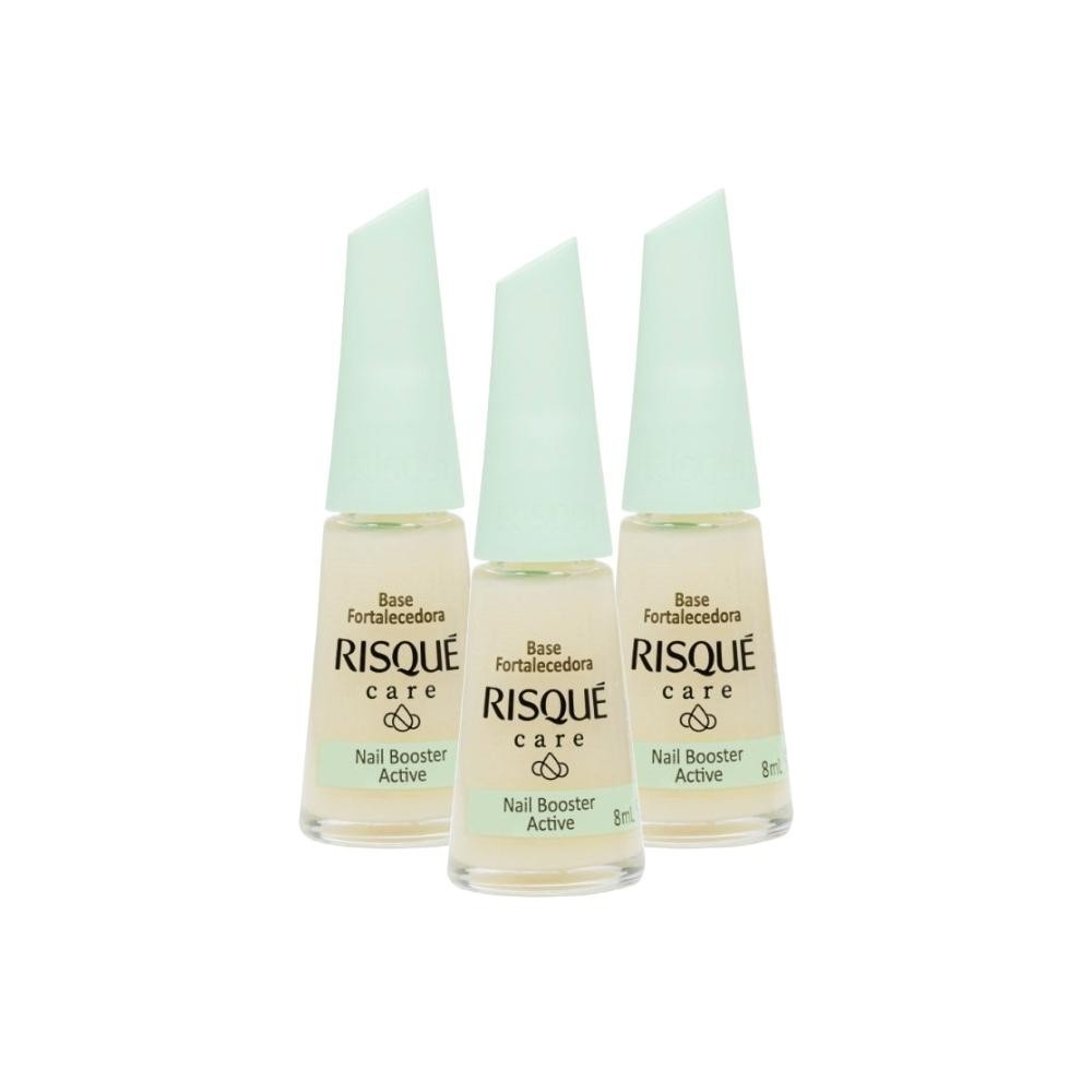 Kit Esmalte Risqué Care Fortacelecor de Unhas (3 unidades)