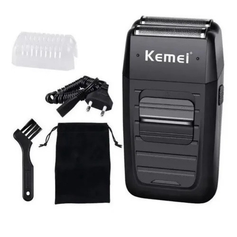 Barbeador Kemei KM-1102 preto 110V/240V