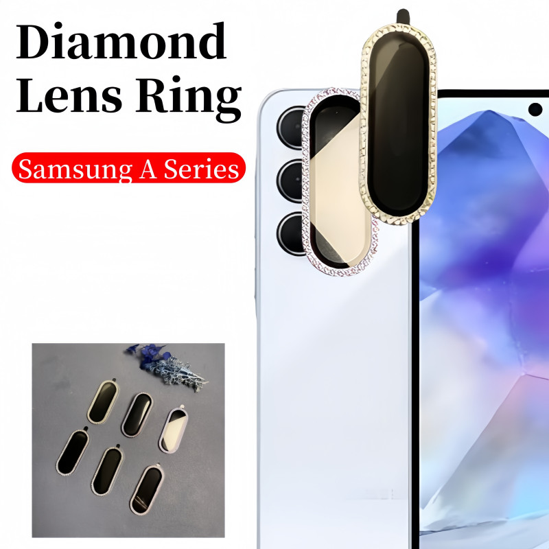 Protetor De Lente De Câmera 3 Em 1 Para Smsung Galaxy A56 A36 A26 5G Vidro Temperado + Anel De Metal Filme Capa Samsung 