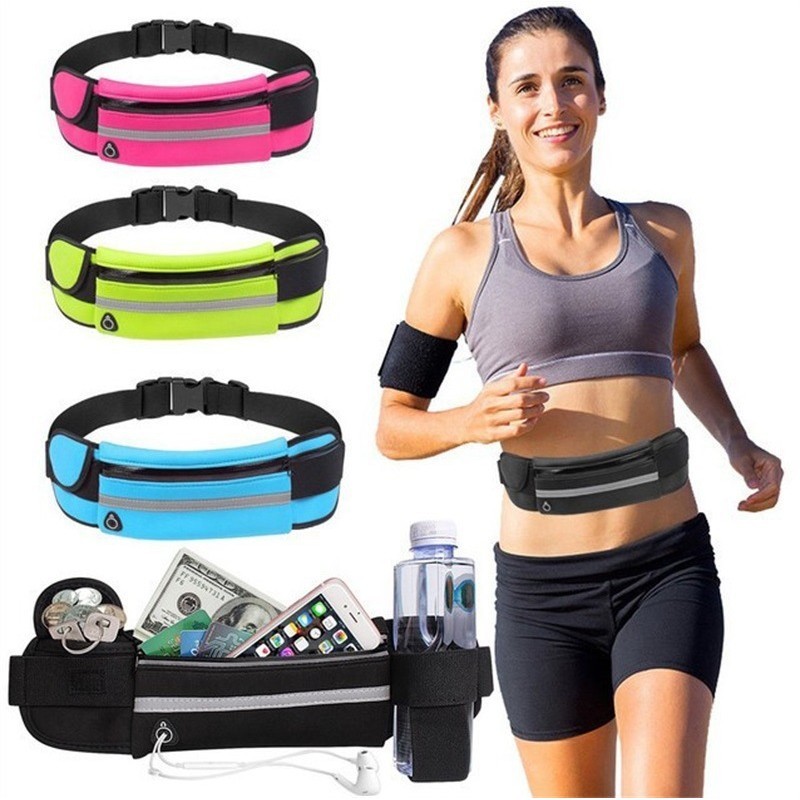 Bolsa Pochete Unissex Esportiva Slim Leve impermeável porta celular Porta Garrafa Zum