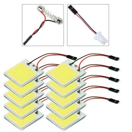 10 Pçs Carro LED Luz De Teto COB Leitura Compartimento Do Tronco 12V