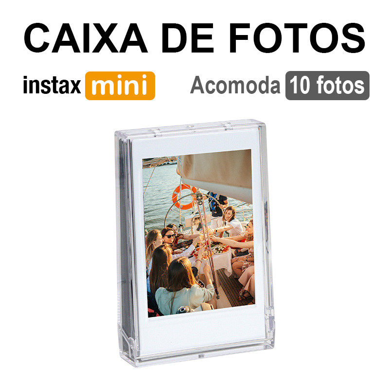 [Film Lab] Caixa De Armazenamento Foto Transparente Para 10 Fotos Para Filme Instax Mini CAC25