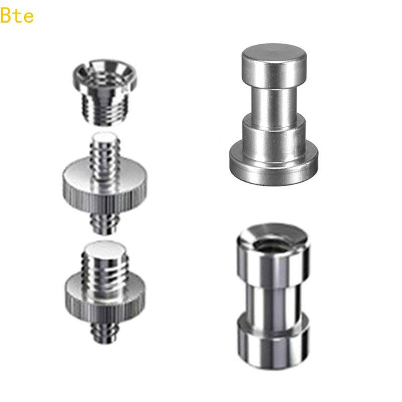 Bte 1 Conjunto 1 4 Polegada Para 1 4 3 8 Metal Rosqueado Parafuso Adaptador Tripé Conversor Câmera DSLR Monop