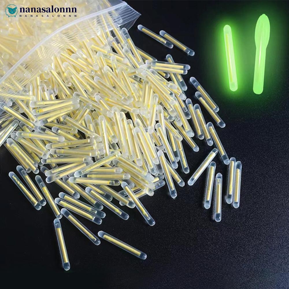 Codednsn 50/100 Unidades 2.2-4.5 Mm Luz Noturna Vara Flutuante De Pesca Luzes Brilho Escuro Útil Fluorescente Lightstick
