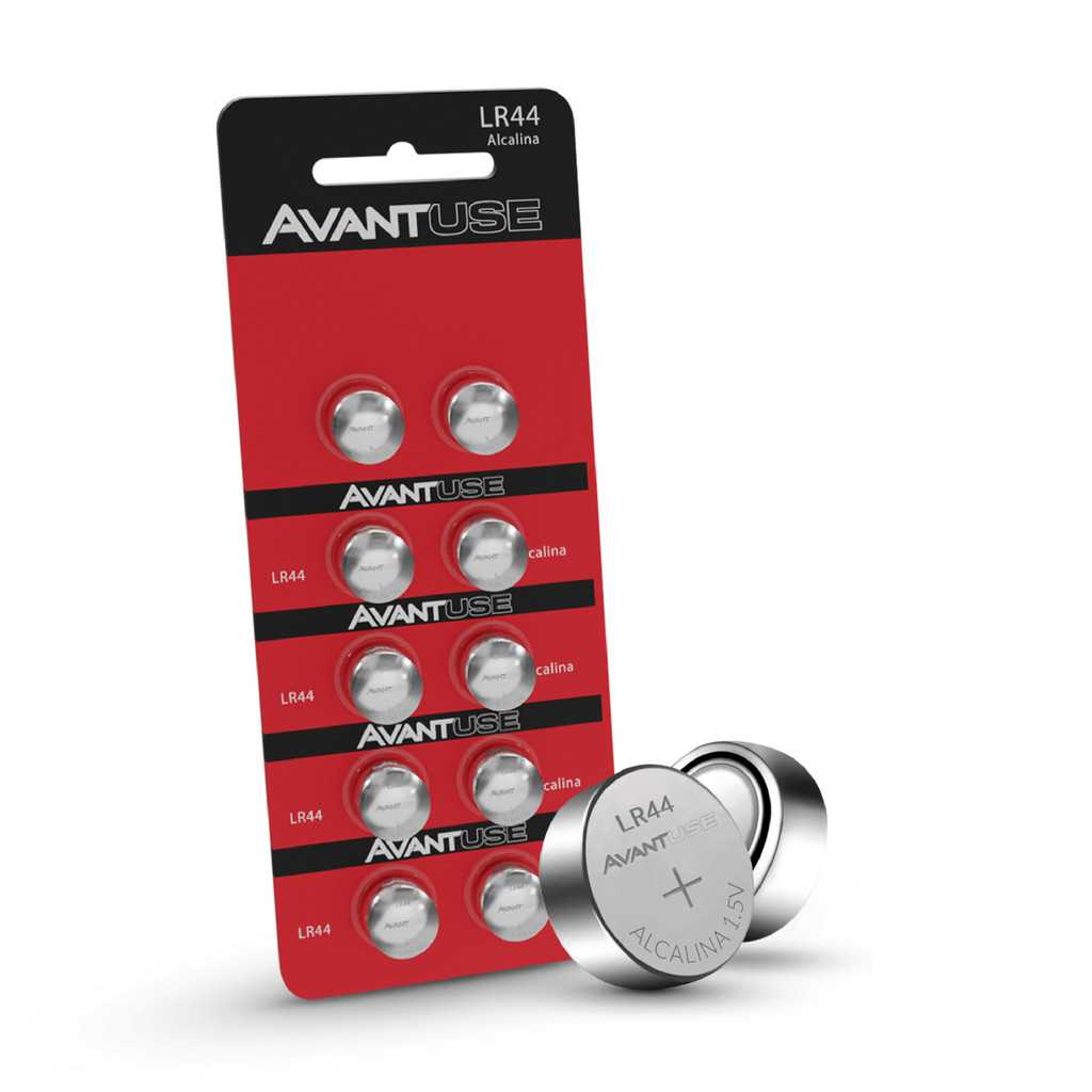 Kit 10 Baterias Alcalina LR44 1.5V  Avant Use