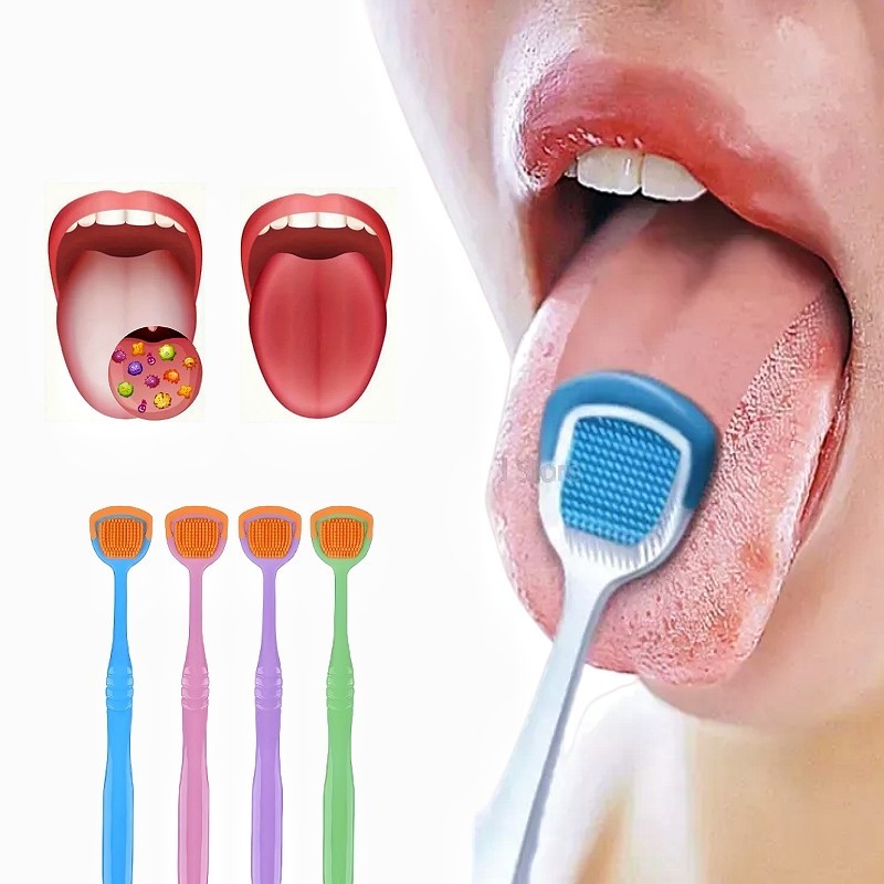 Raspador de língua de limpeza Oral ajuda a combater o mau hálito