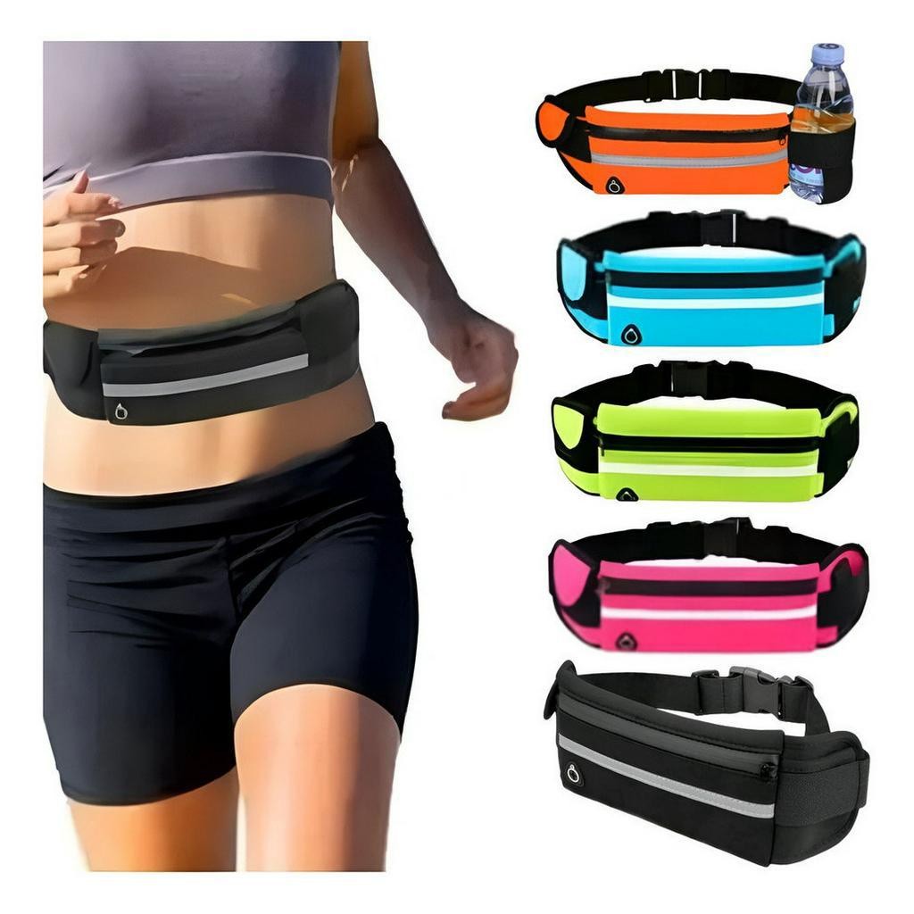 Bolsa Pochete Cintura Academia Esporte Corrida Moderna Fashion porta celular chave dinheiro cartão