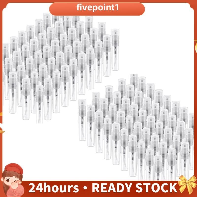 100 Pcs Atomizador De Perfume Descartável , Frasco Plástico Transparente Portátil De Fragrância-3Ml