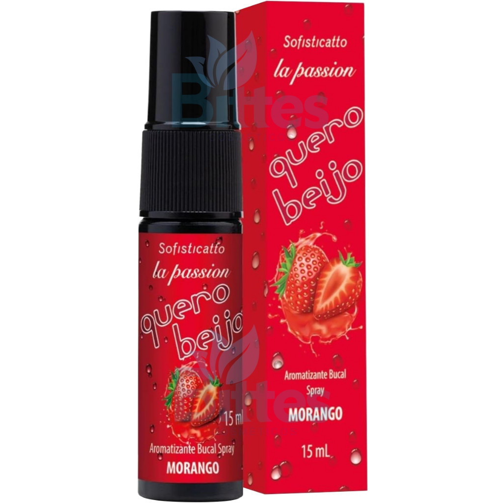AROMATIZANTE BUCAL SPRAY SOFISTICATTO MORANGO QUERO BEIJO HÁLITO FRESCO
