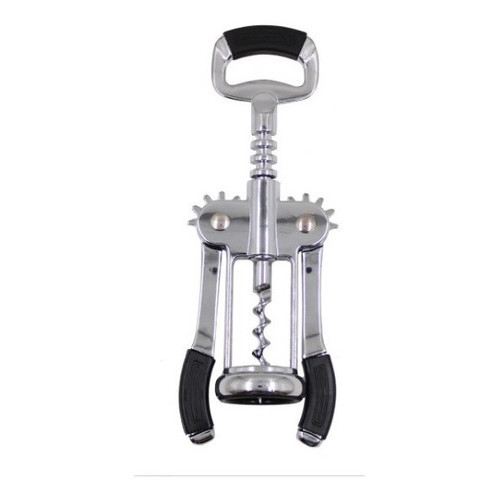 Abridor De Garrafa Vinho Saca Rolha Inox Uso Domestico Em Metal