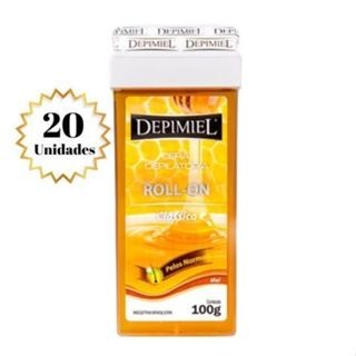 Kit c/20 Cera Depilatória Roll-On Clássica 100g - Depimiel