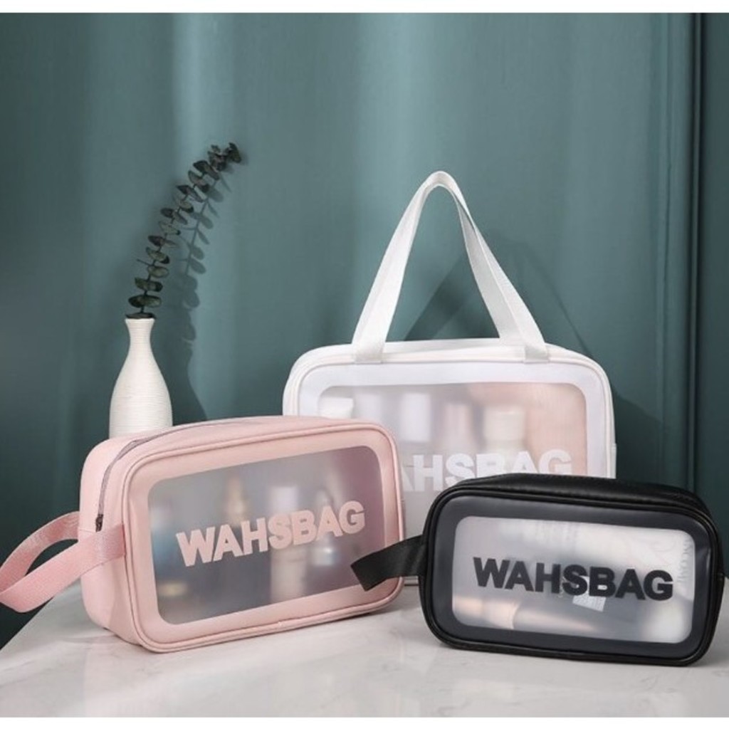 Kit 3 Bolsas Necessaires Washbag Transparente À Prova d’água-youyi