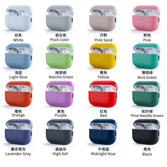 Capa Case Silicone Protetora para fone apple AirPods 1/2 / Pro/ pro 2 / pro3