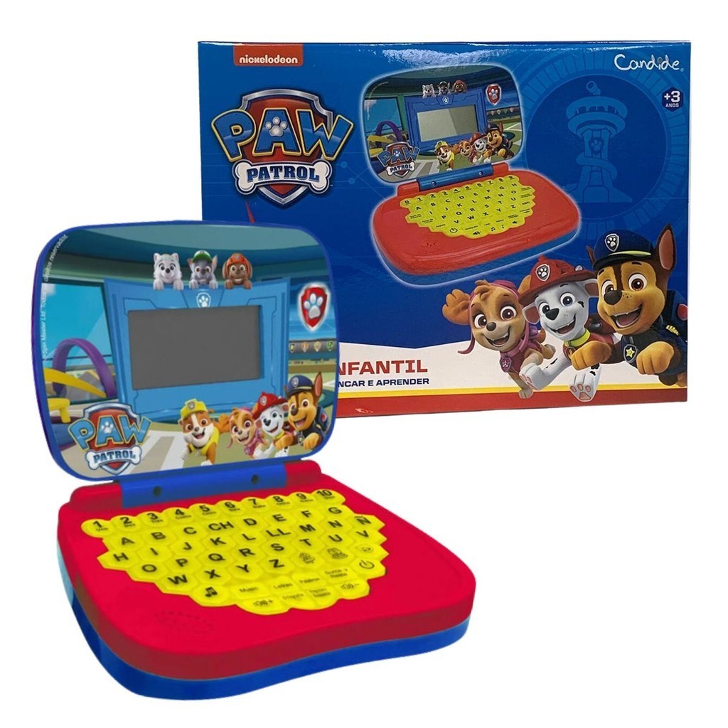 Laptop Infantil Educativo Bilíngue 6 Atividades Candide