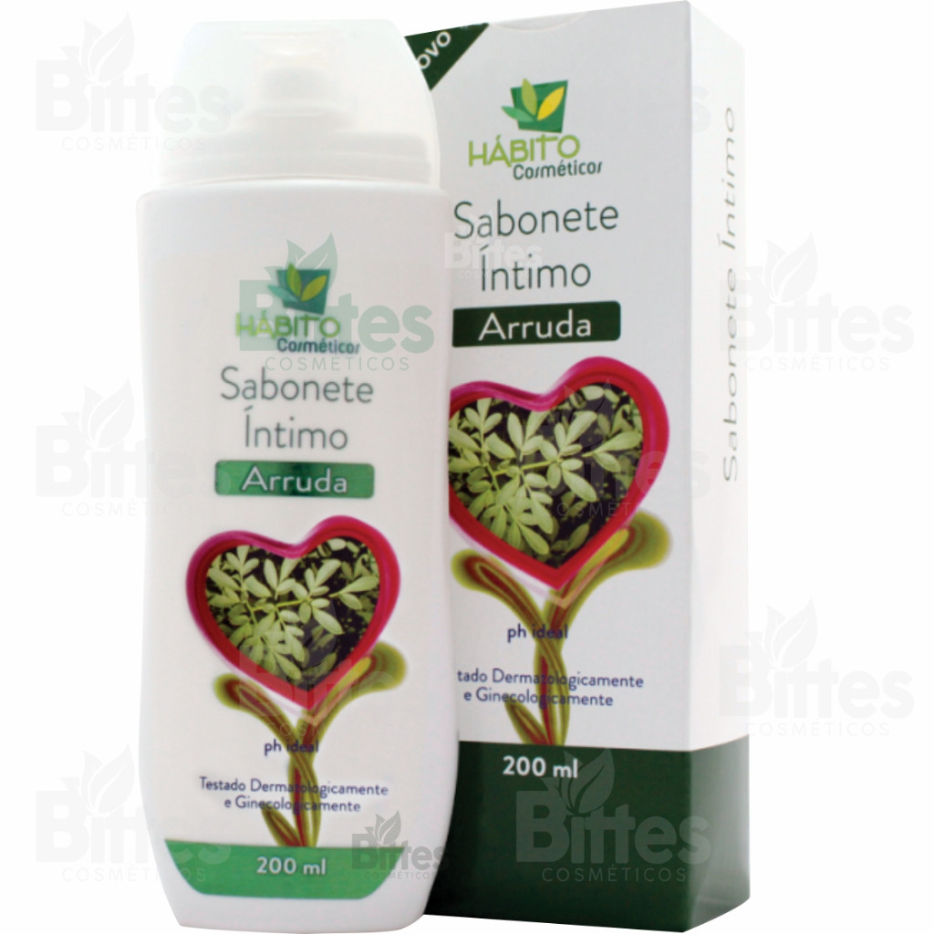 SABONETE ÍNTIMO ARRUDA HÁBITO COSMÉTICOS PERFUMADOS MORANGO TALCO MENTA AROEIRA
