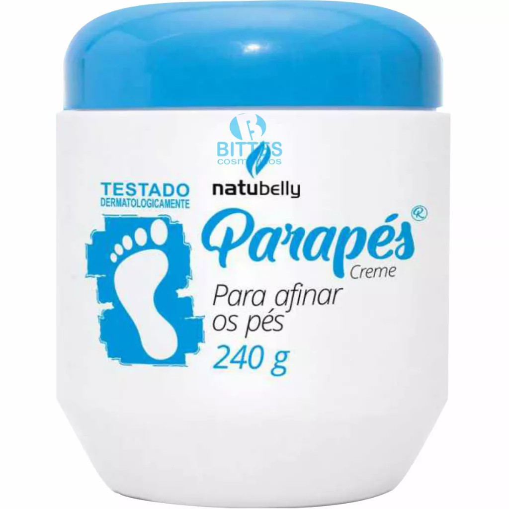 Creme para Afinar os Pés Natubelly Cosméticos Parapés HIDRATANTE
