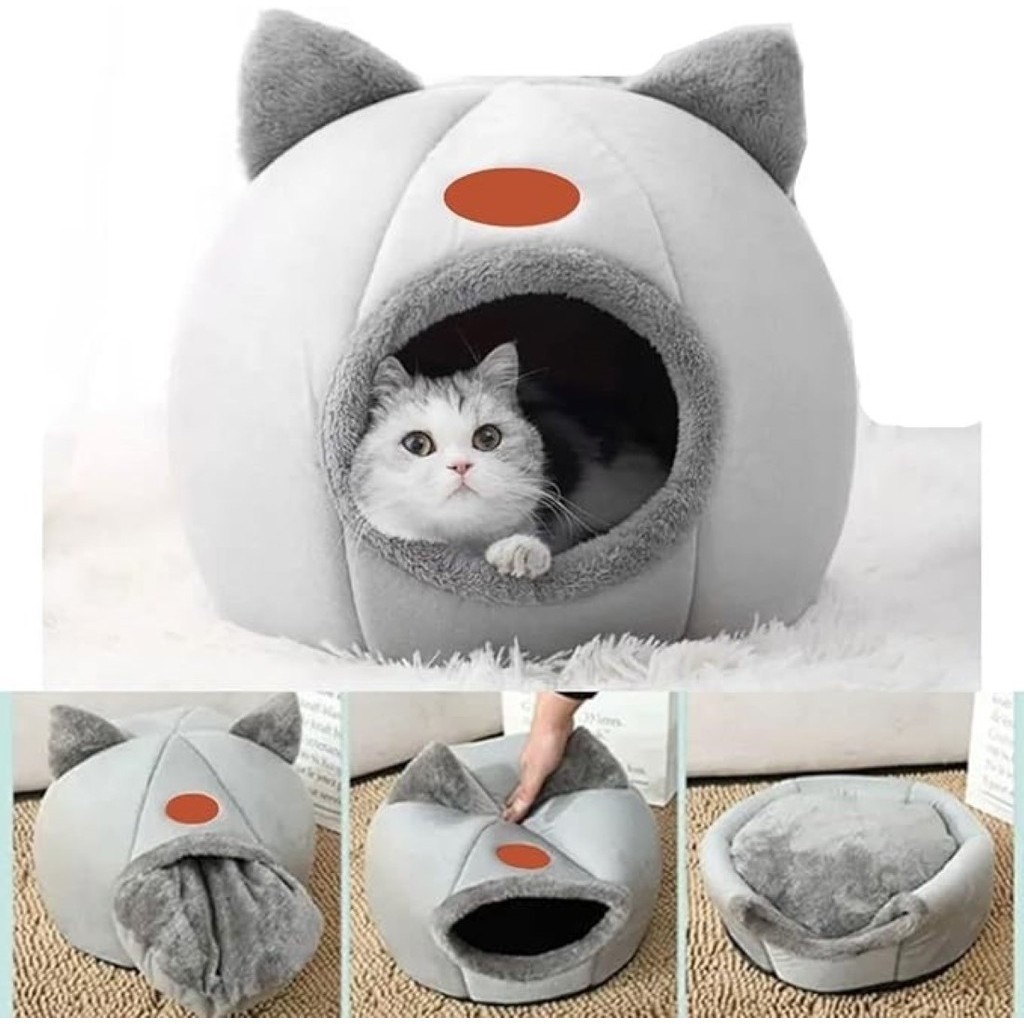 Casinha Cama Iglu Toca Tenda Cabana Para Gato Cachorro Pet G