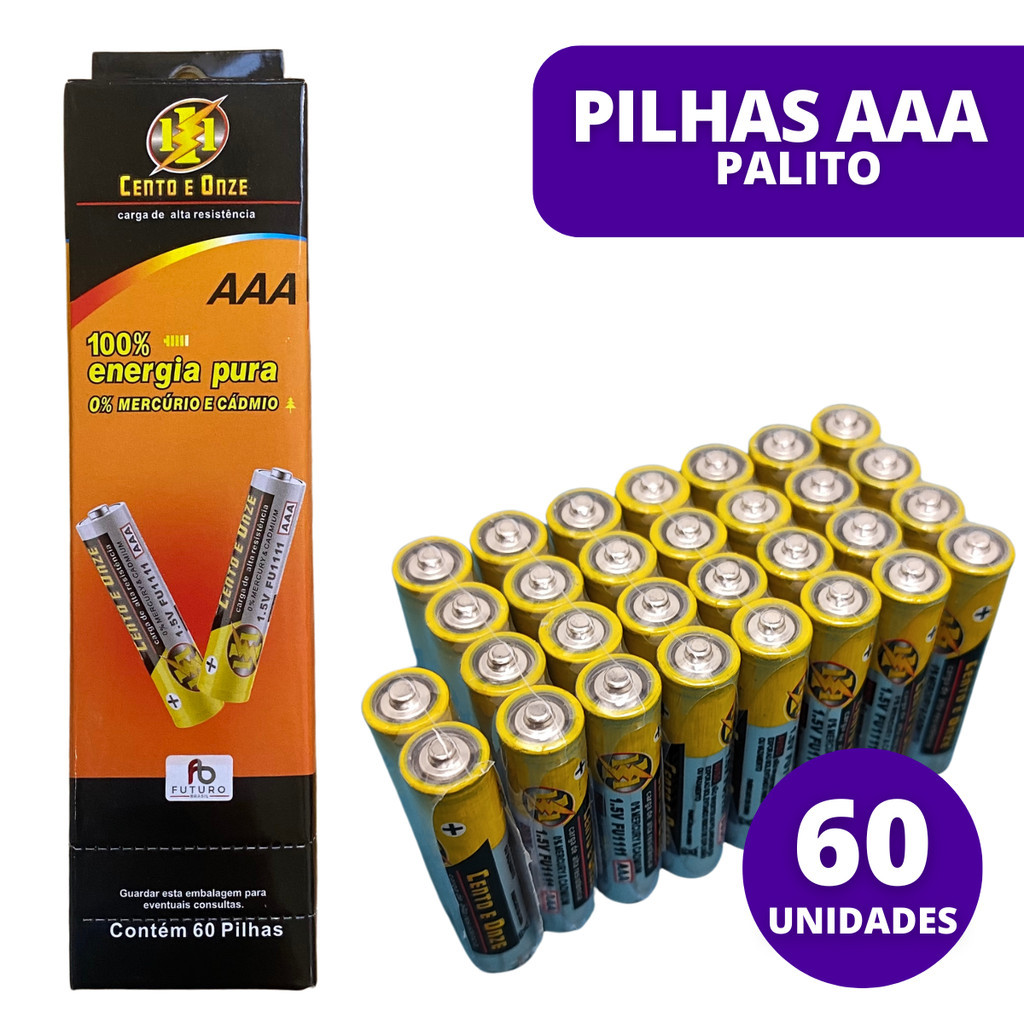 60Un Pilhas Palito Kit Para Controles Remotos Relógios Parede