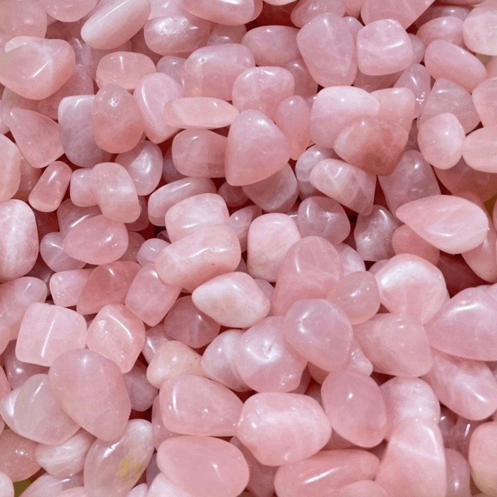Quartzo Rosa Cristal Pedra Rolada Natural