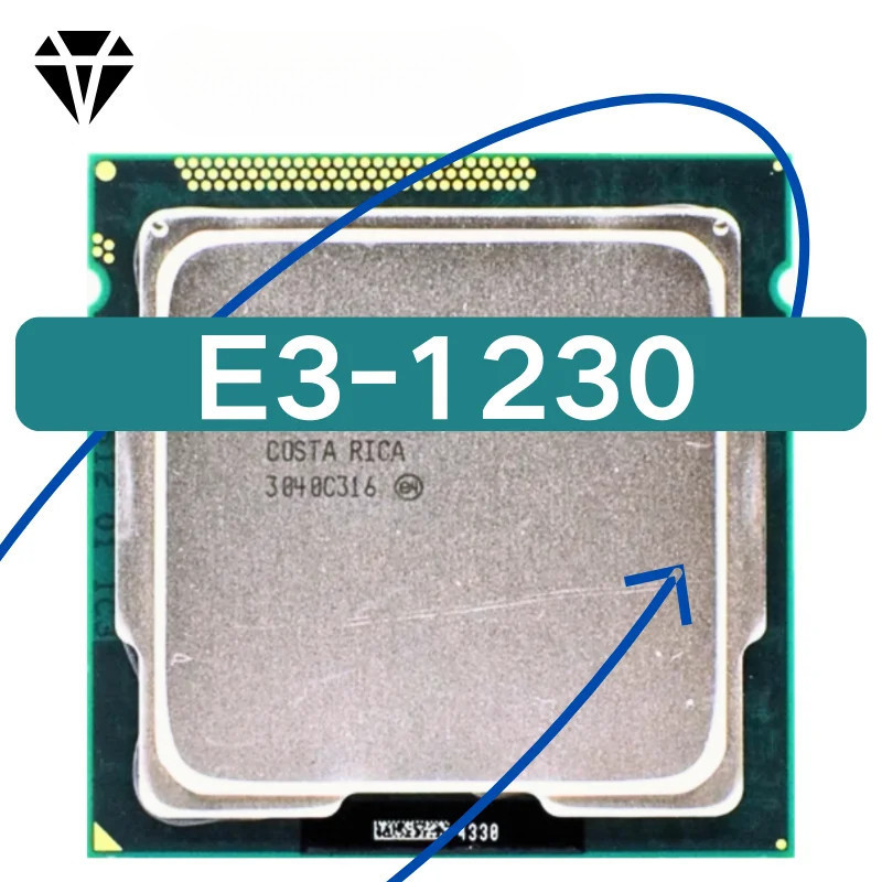 Xeon E3-1230 3.2GHz SR00H Quad-core 8M cache LGA 1155 E3 1230 usado 2Z6W