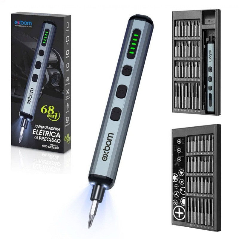 Parafusadeira Elétrica de Precisão para Celular Notebook Eletrônicos Recarregável